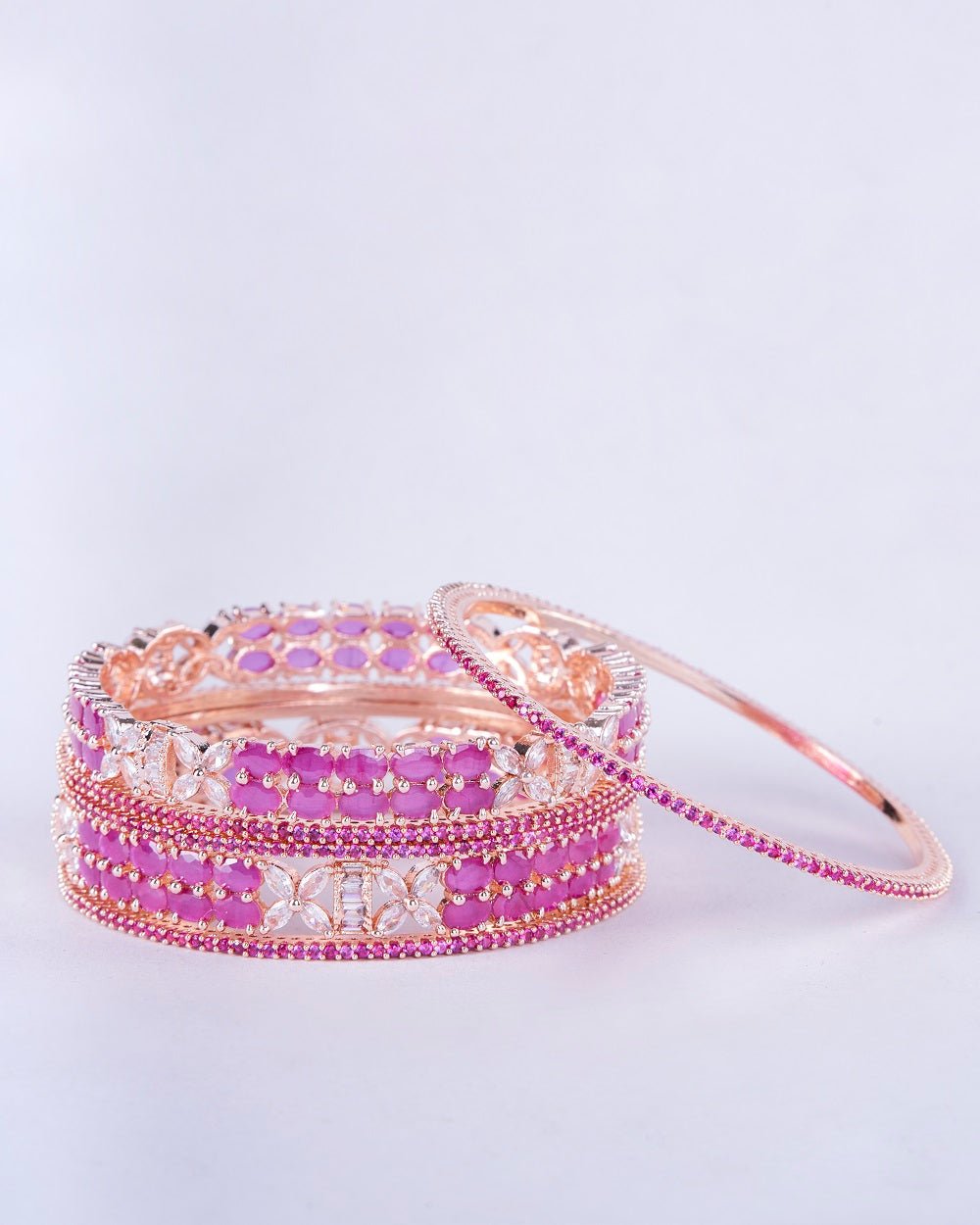 Opal Touch - Scarlet Symphony Bangles (Pack of 6) - Bangles
