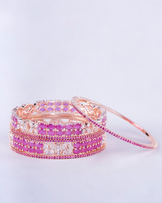 Opal Touch - Scarlet Symphony Bangles (Pack of 6) - Bangles