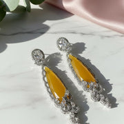 Scarlet Symphony Earrings - Opal Touch