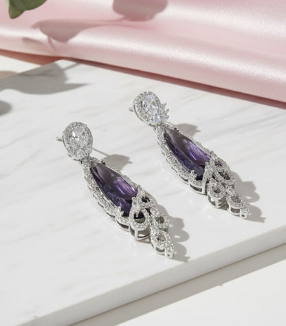 Scarlet Symphony Earrings - Opal Touch