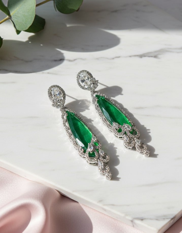 Scarlet Symphony Earrings - Opal Touch