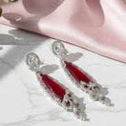 Scarlet Symphony Earrings - Opal Touch