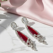 Scarlet Symphony Earrings - Opal Touch