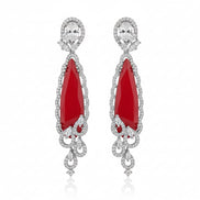 Scarlet Symphony Earrings - Opal Touch
