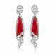Scarlet Symphony Earrings - Opal Touch