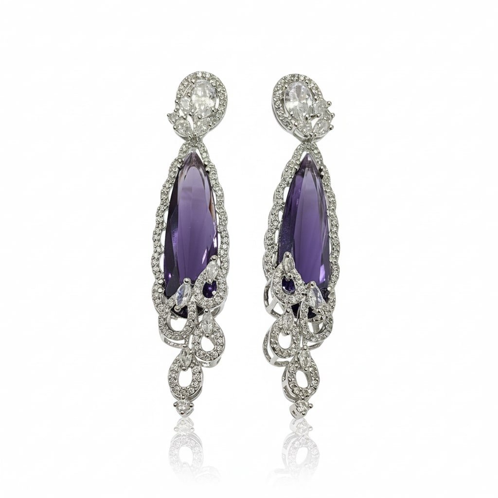 Scarlet Symphony Earrings - Opal Touch