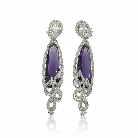 Scarlet Symphony Earrings - Opal Touch