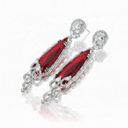 Scarlet Symphony Earrings - Opal Touch
