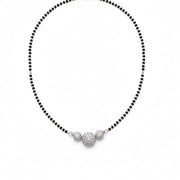 Serene Promise Rhodium Mangalsutra - Opal Touch