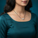 Serene Promise Rhodium Mangalsutra - Opal Touch