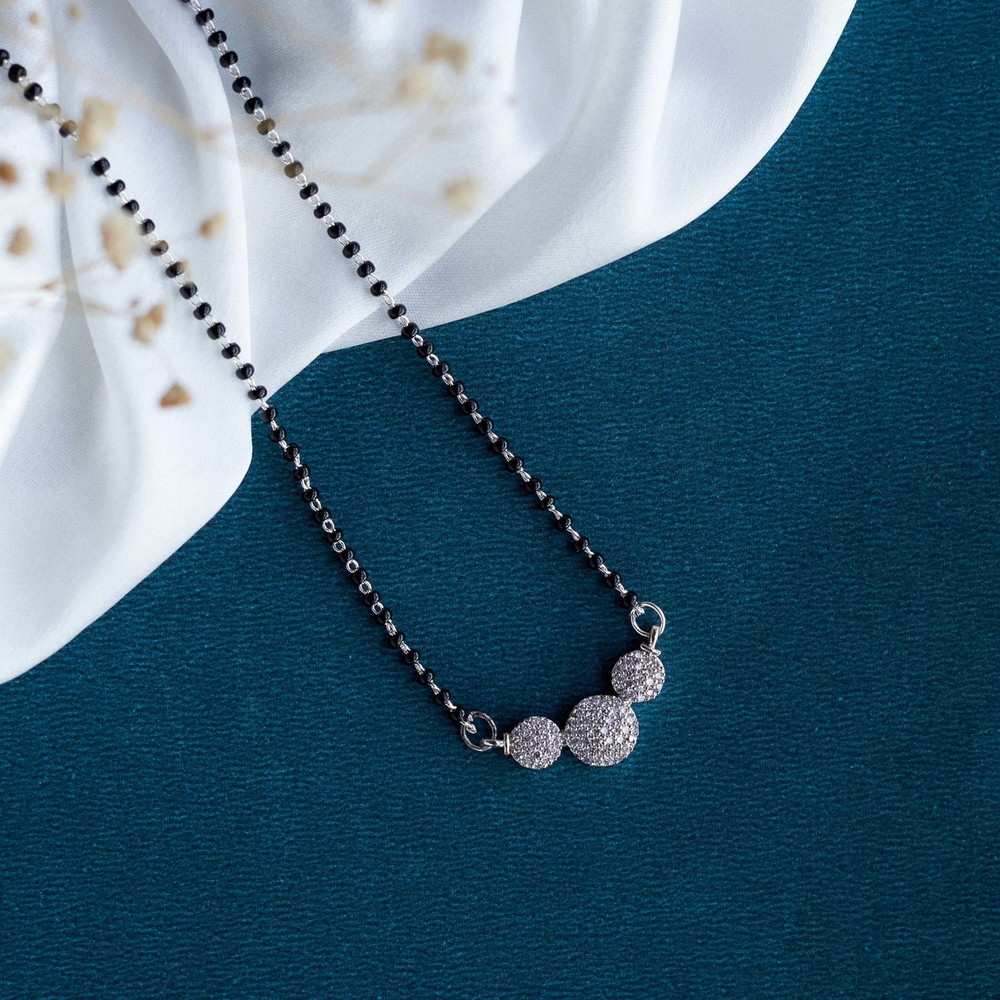 Mangalsutra - Serene Promise Rhodium Mangalsutra - Opal Touch