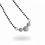 Serene Promise Rhodium Mangalsutra - Opal Touch
