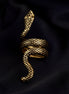 Rings - Serpent Gold Plated Twisted Ring - Opal Touch