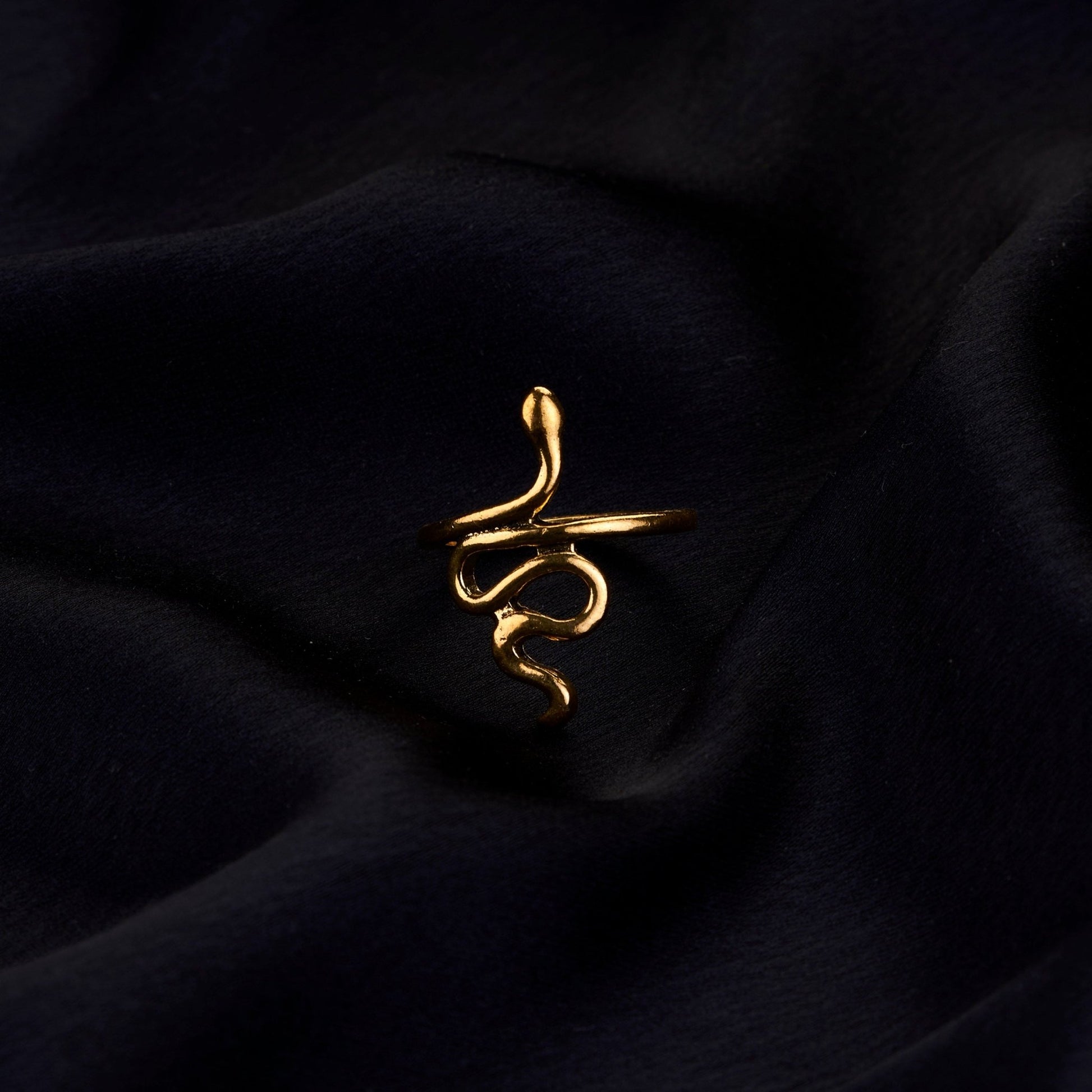 Combo - Serpentine Gold Plated Grace Ring (Pack of 4) - Opal Touch