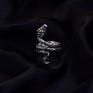 Combo - Serpentine Rhodium Grace Ring (Pack of 4) - Opal Touch