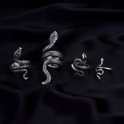 Combo - Serpentine Rhodium Grace Ring (Pack of 4) - Opal Touch