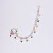 Nose Pin - Sharalle Two Tone Gold Silver Nath - Opal Touch