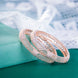 Opal Touch - Shimmering American Diamond Rose Gold Bangles (Pack of 2) - Bangles