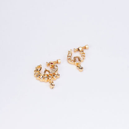 Nose Pin - Shimmering Gold Plated Combo Nose Pins - Opal Touch