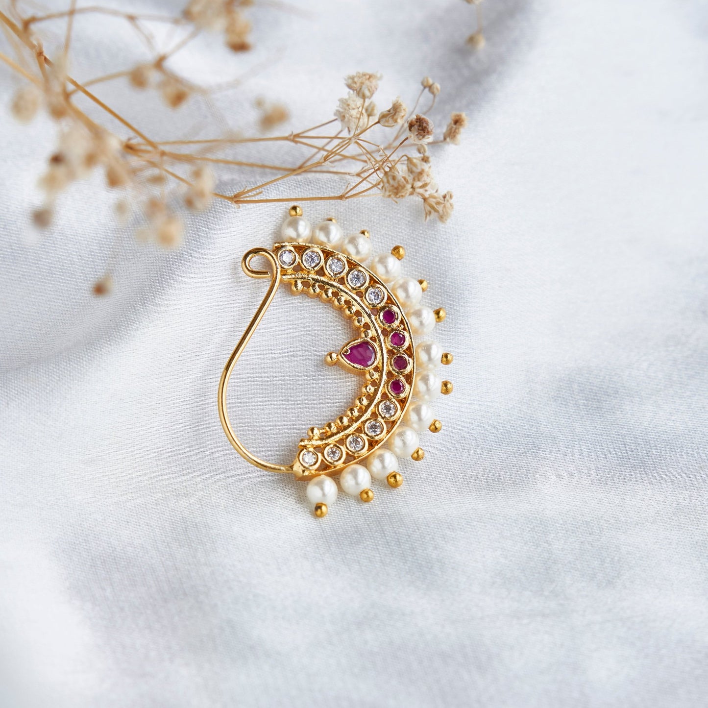 Nose Pin - Shimmering Halo Nose Pin - Opal Touch