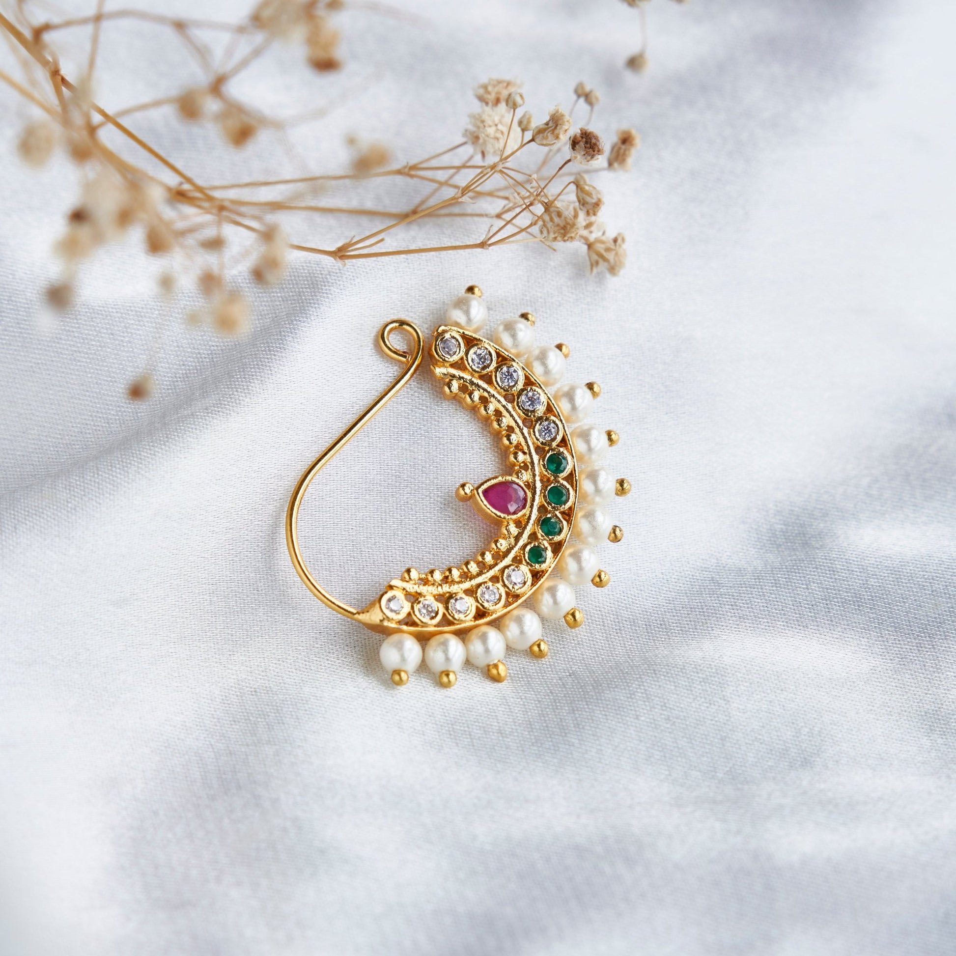 Nose Pin - Shimmering Halo Nose Pin - Opal Touch