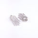 Opal Touch - Shimmering Rhodium Earrings - Earrings