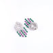 Opal Touch - Shimmering Rhodium Earrings - Earrings