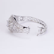 Bracelet - Shimmering Rhodium Plated Bracelet - Opal Touch