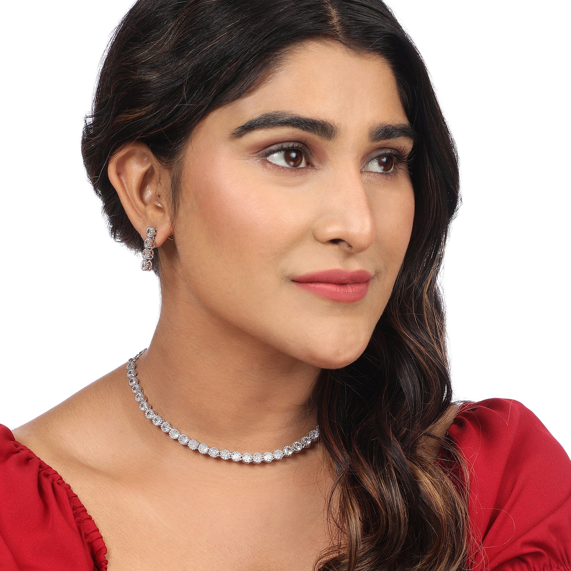 Opal Touch - Shimmering Statement Necklace -