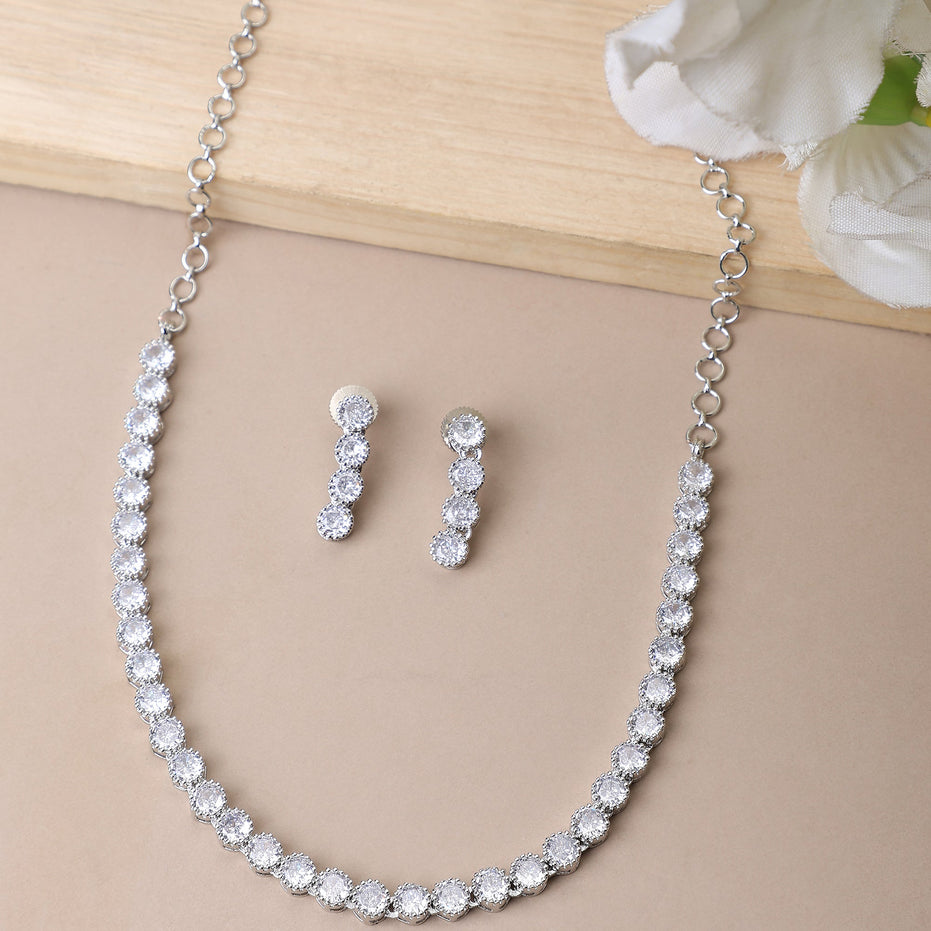 Opal Touch - Shimmering Statement Necklace -