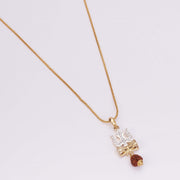 Locket Set - Shiv Sambhu Gold Plated Locket Set - Opal Touch