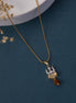 Locket Set - Shiv Sambhu Gold Plated Locket Set - Opal Touch