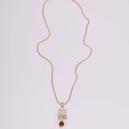 Locket Set - Shiv Sambhu Gold Plated Locket Set - Opal Touch