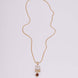 Locket Set - Shiv Sambhu Gold Plated Locket Set - Opal Touch