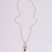 Locket Set - Shiv Sambhu Gold Plated Locket Set - Opal Touch