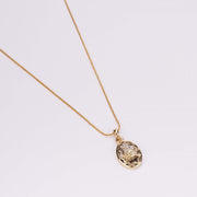 Locket Set - Shivling Gold Plated Locket Set - Opal Touch