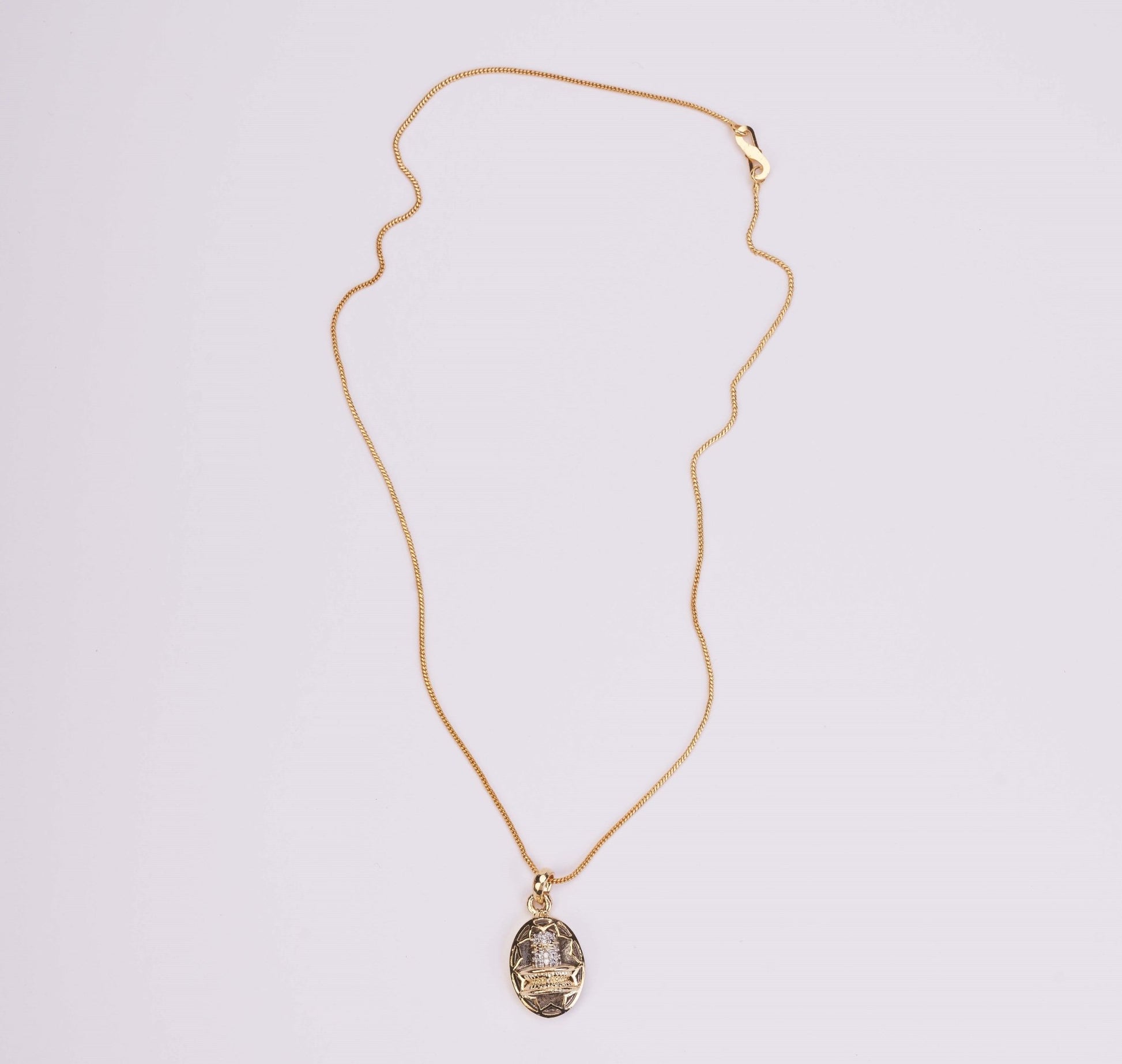 Locket Set - Shivling Gold Plated Locket Set - Opal Touch