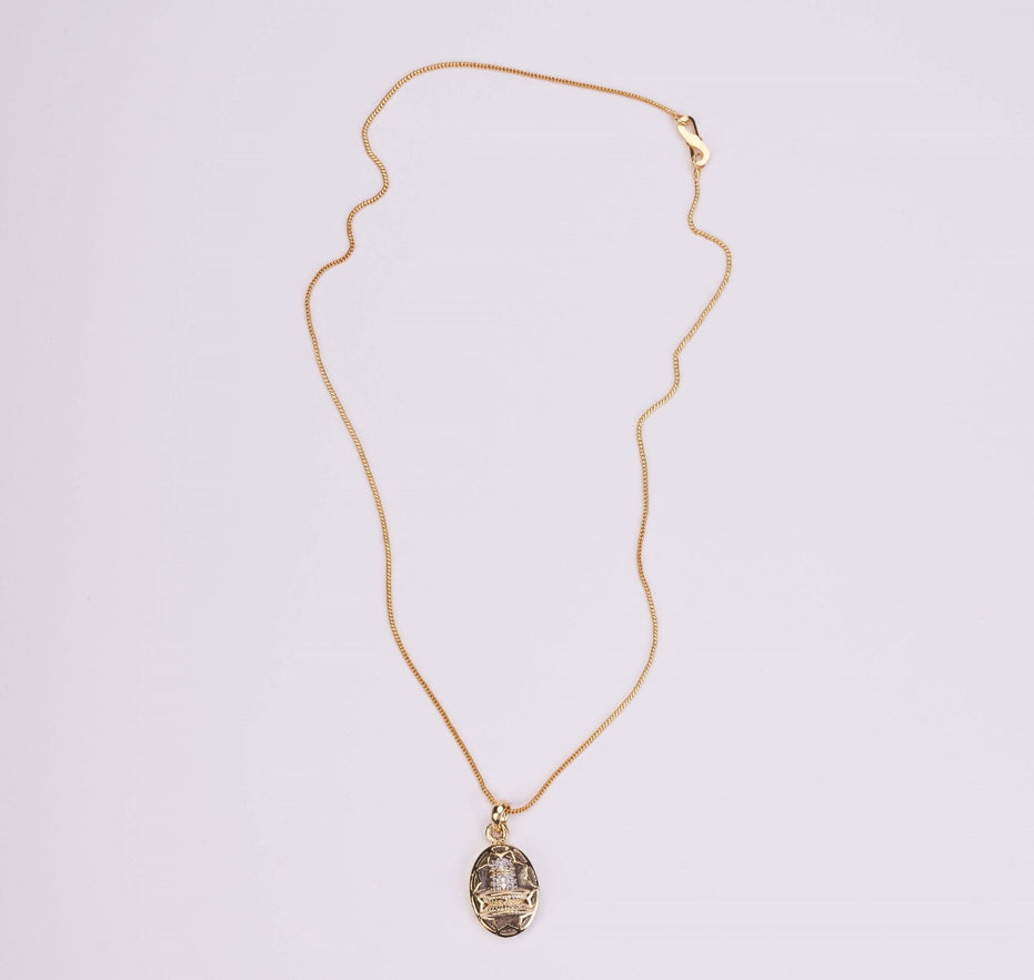 Locket Set - Shivling Gold Plated Locket Set - Opal Touch