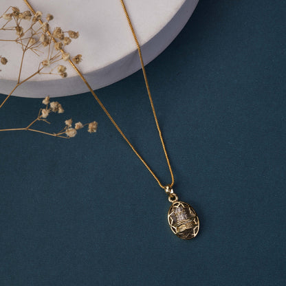 Locket Set - Shivling Gold Plated Locket Set - Opal Touch