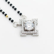 Silver Moonbeam Mangalsutra - Opal Touch