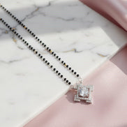 Silver Moonbeam Mangalsutra - Opal Touch