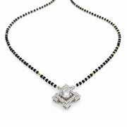 Silver Moonbeam Mangalsutra - Opal Touch