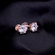 Opal Touch - Single White Stud Screw Earrings - Studs