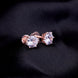Opal Touch - Single White Stud Screw Earrings - Studs