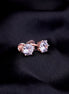 Opal Touch - Single White Stud Screw Earrings - Studs