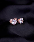 Opal Touch - Single White Stud Screw Earrings - Studs