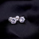 Opal Touch - Single White Stud Screw Earrings - Studs