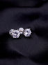 Opal Touch - Single White Stud Screw Earrings - Studs