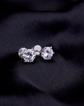 Opal Touch - Single White Stud Screw Earrings - Studs