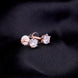 Opal Touch - Single White Stud Screw Earrings - Studs